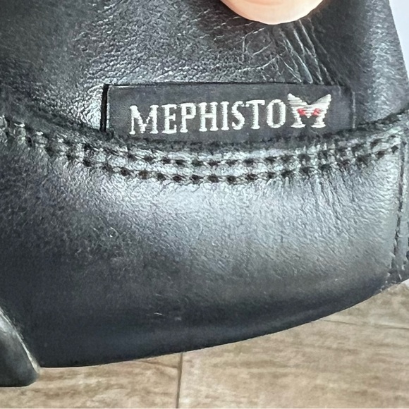 Mephisto Edlef Black Soft Leather Loafers Men’s US 9 Casual Slip On Cool Air - Picture 6 of 8